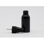 20mm Black Refillable Plastic Spray Bottles Empty PET Bottle With Black Mist Pump