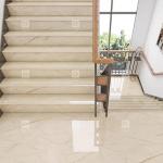 Stair Step Gold Wire Marble Floor Tile Non Slip Integrated Class Tile