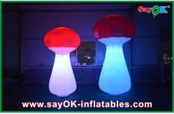 China Indoor Inflatable Lighting Decoration , Red Led Inflatable Mushroom supplier