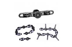 China Enclosed Heavy Duty Conveyor Chain Overhead For Powder Coating Oven Line supplier