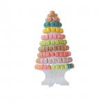Clear Black 10 Tier Macaron Blister Tower Stand Packaging With Acrylic Best Cake Decoration for sale