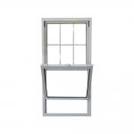 White Frame Single Hung Vinyl Windows UPVC Profile Easy Clean for sale