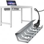 Easily Install Cable Tray Basket for Standing Desk No Drill Required in Living Room for sale