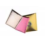 Self Seal Metallic Pink Bubble Mailers Bulk Tear Resistant For Mailing Packing for sale