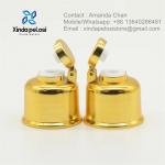 Custom Color Cap Flip Top Gold Cosmetic Aluminum Bottle Lids Caps For Bottle for sale