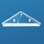 Optical Quartz Glass Fused Quartz Plate Triangular Shape With Hole