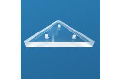 China High Temperature Resistant Fused Quartz Plate Transparent Triangular Shape With Hole supplier
