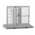 Door Access Control Equipment Security Double Channel RFID Full Height Turnstile Gate Rfid QR Barrier Gate for sale