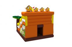 China Commercial Events  Inflatable Funny Park Kids Inflatable Chicken Cartoon Bouncer With Slide Combo supplier