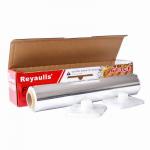 Food Grade Kitchen Cooking Aluminum Foil Roll With Plastic Holder Metal Blade for sale