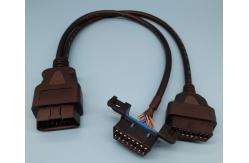 China OBD2 OBDII Male to GM OBD2 Female and OBD2 Female Splitter Y Cable supplier