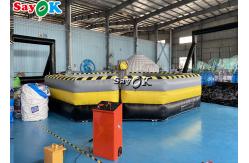 China Inflatable Carnival Games 7m Crazy Inflatable Wipeout Game Meltdown Machine For Amusement supplier