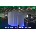 Photo Booth Backdrop Commerical Led Inflatable Photo Booth , Foldable Spiral Inflatable Photobooth