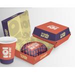 Wholesale customized printing eco-friendly and recyclable hamburger boxes for sale