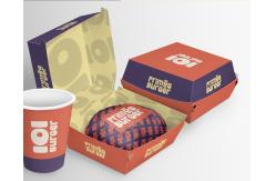 China Wholesale customized printing eco-friendly and recyclable hamburger boxes supplier