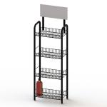 4 Layers Metal Wire Liquor Bottle Display Rack for sale
