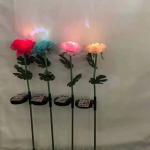 Cri70 1m 1.2m Height Solar Flower Light For Holiday Park for sale