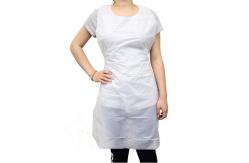 China Compost Biodegradable Disposable Aprons White Blue for Hotel supplier