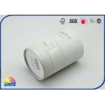 Candle Packaging White Cardboard Cylinder Tubes Hot Stamping for sale