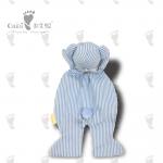 35 X 19cm Polar Bear Towel Stripe Plush Bear Baby Security Soothing Towel