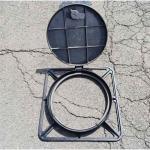 EN124 Standard Ductile Iron Mahole Cover And Frame 850*850 Mm In Stock