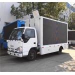 Outdoor Video Advertising Mobile Billboard Truck 3840*1728mm P4 With Hydraulic Lifting System for sale
