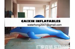 China customized giant advertising lighting inflatable dolphin balloon supplier