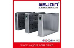 China 110V/220V stainless steel full-auto access control flap barrier supplier