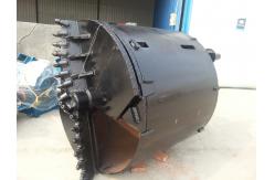 China Foundation Drilling Tools Double Bottom Clay Drill Bucket Rock Drill Bits Auger supplier