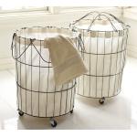 Epoxy Powder Coating Iron Wire Large Capacity Wire Mesh Laundry Basket for sale