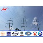 Hot Dip Galvanized Electrical Transmission Poles With 50 Years Life Time for sale