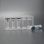 Eco Friendly Transparent PET Ampoule Packaging Tray 10ml Vial Box for sale