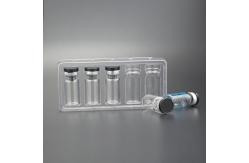 China Eco Friendly Transparent PET Ampoule Packaging Tray 10ml Vial Box supplier