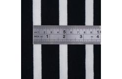 China 21S Organic Ribbed Cotton Fabric , 1*1 Striped Cotton Interlock Material supplier