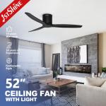 1stshine Ceiling Fan Simple Design White AC Motor 3 Speed Remote Control Convenience for sale