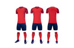 China Plain Blank Football Uniform Polyester Plain Jerseys Football Jersey 11 Set supplier