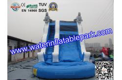 China Children Amazing Inflatable Water Slide In Outdoor , Durable Blue Inflatable Water Slide supplier