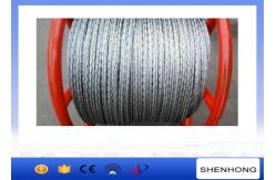 China Steel Pilot Wire Pulling Rope , 18 Strands 6 Squares Braided Steel Wire Rope supplier