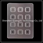 Customizable Metal Stainless Steel Numeric Keyboard 3 * 4 Matrix 12 Keys  Ip65 for sale