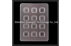 China Customizable Metal Stainless Steel Numeric Keyboard 3 * 4 Matrix 12 Keys  Ip65 supplier