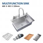 24' 16 Gauge Top Mount Single Bowl Kitchen Sink 60x45 for sale