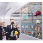 Multi Touch Round OLED Display / Office Building Interactive Touch Display for sale