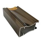 High Glossy Machined Champagne Anodized Aluminium Extrusion Profiles for sale