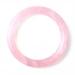 Natural Crystal Polished Stone Pink Rose Quartz Bangle Crystal Jewelry For Birthday Gift for sale