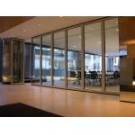 Tempered and Stable Glass Sliding Partition Wall 65 mm Thickness for sale