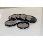 211# black round reusable plastic PE lid / cover For paper tin cans for sale