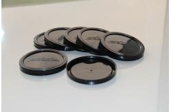 China 211# black round reusable plastic PE lid / cover For paper tin cans supplier