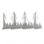 SS304 Metal Wall Spikes Burglar Proof Fence Spikes 2mm Thickness for sale