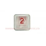 Passenger Elevator Square Stainless Steel Push Button , Lift Maintenance Accessories for sale