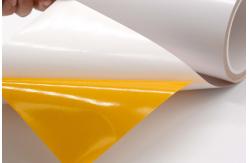 China 2Mil High Temperature Adhesive Label Material Matte White Permanent Adhesive Polyimide With Glassine supplier